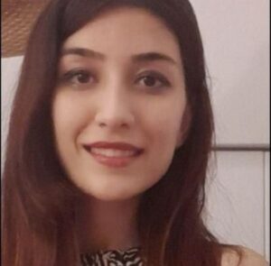 Marjan Saadati smiles for selfie