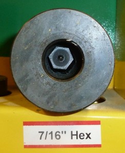 seven sixteenth hexagonal die